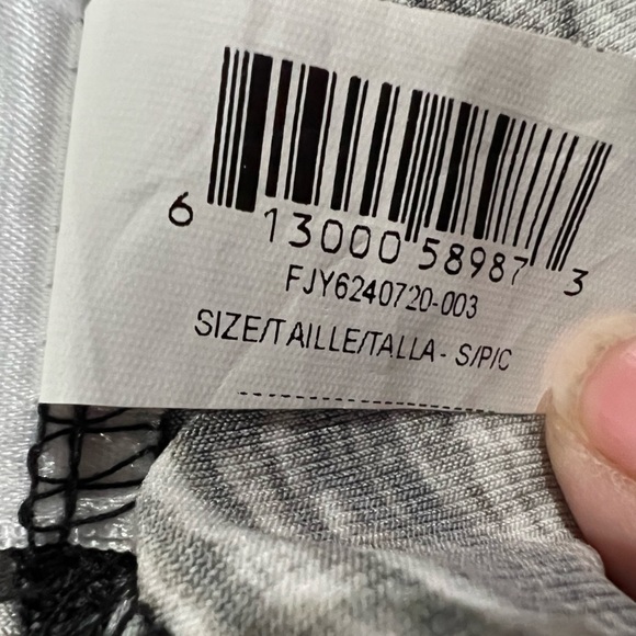 Bcbgmaxazira Black and White Batik Long Sleeve Mini Dress slinky size S - Picture 9 of 14